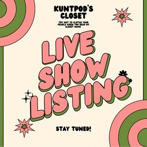 ⭐️LIVE SHOW LISTING⭐️